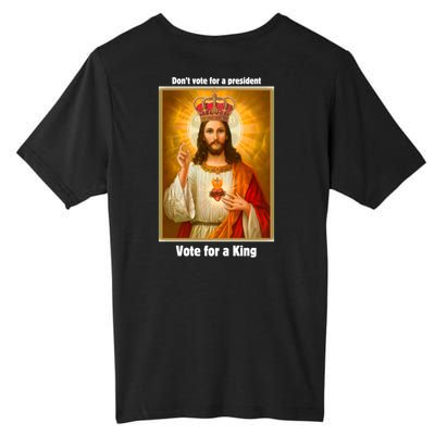 Vote For A King Jesus 2024 Tall Fusion ChromaSoft Performance T-Shirt