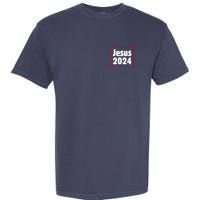 Vote For A King Jesus 2024 Garment-Dyed Heavyweight T-Shirt