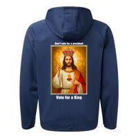 Vote For A King Jesus 2024 Performance Fleece Hoodie