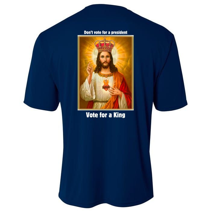 Vote For A King Jesus 2024 Cooling Performance Crew T-Shirt