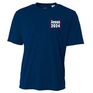 Vote For A King Jesus 2024 Cooling Performance Crew T-Shirt