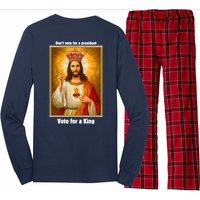 Vote For A King Jesus 2024 Long Sleeve Pajama Set