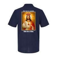 Vote For A King Jesus 2024 Softstyle Adult Sport Polo