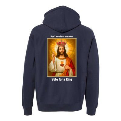 Vote For A King Jesus 2024 Premium Hoodie