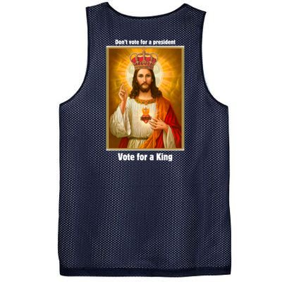 Vote For A King Jesus 2024 Mesh Reversible Basketball Jersey Tank