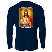 Vote For A King Jesus 2024 Cooling Performance Long Sleeve Crew