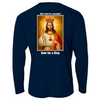 Vote For A King Jesus 2024 Cooling Performance Long Sleeve Crew