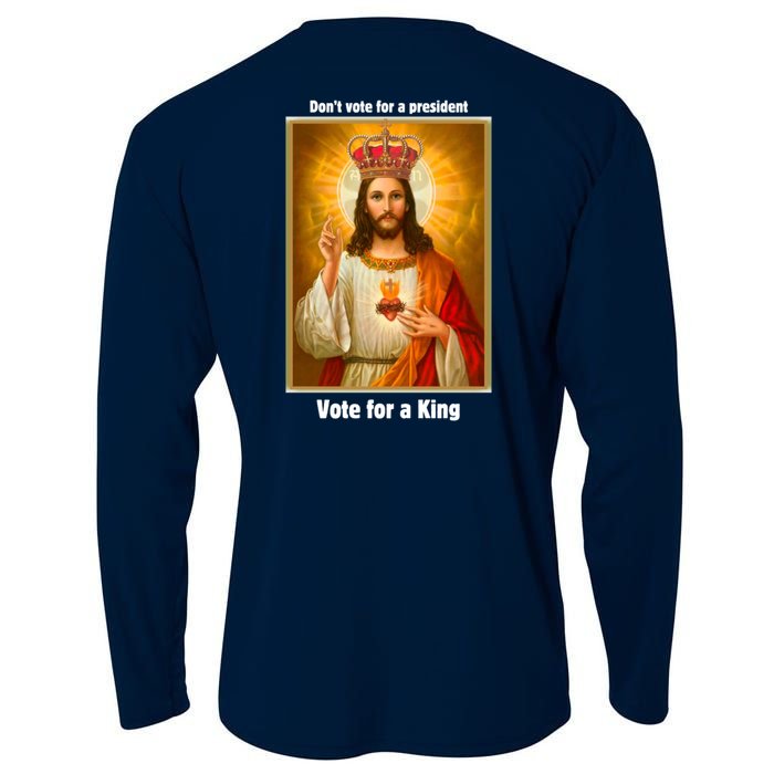 Vote For A King Jesus 2024 Cooling Performance Long Sleeve Crew