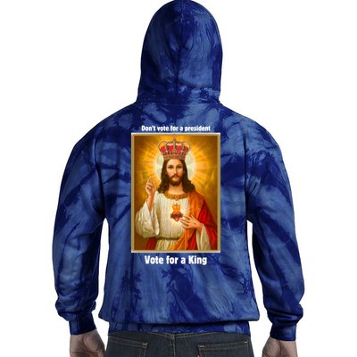 Vote For A King Jesus 2024 Tie Dye Hoodie