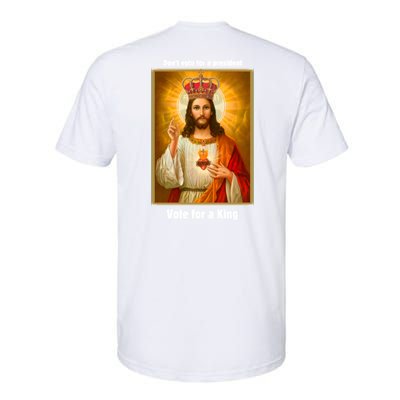 Vote For A King Jesus 2024 Softstyle CVC T-Shirt