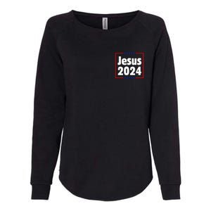 Vote For A King Jesus 2024 Womens California Wash Sweatshirt