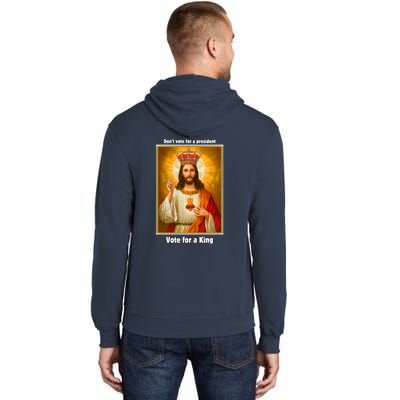 Vote For A King Jesus 2024 Tall Hoodie