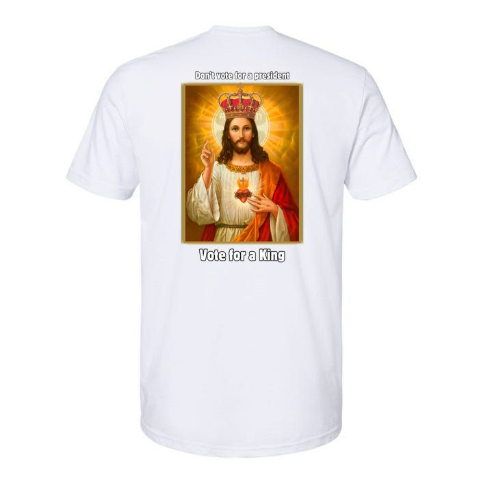 Vote For A King Jesus 2024 Softstyle CVC T-Shirt