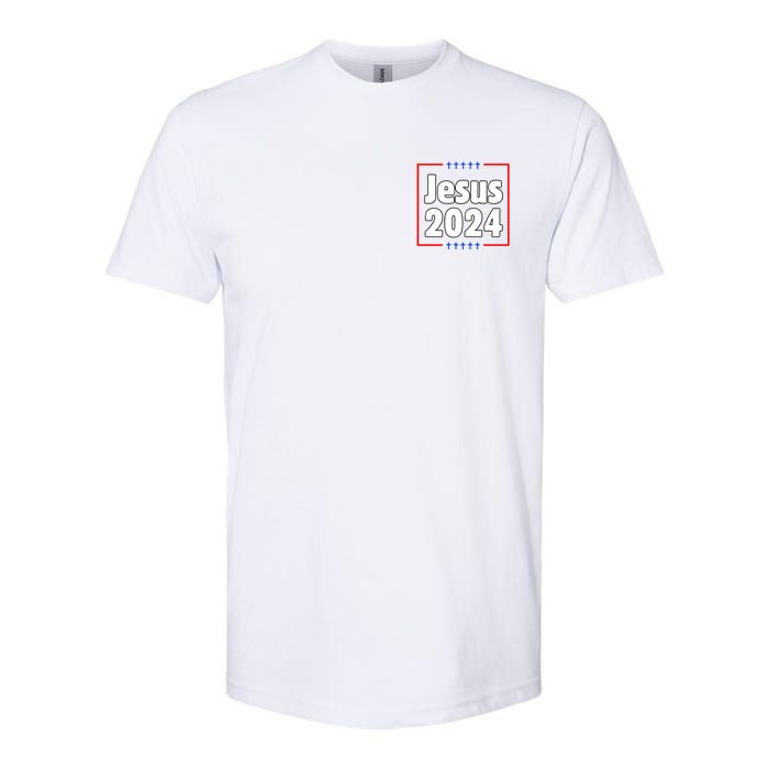 Vote For A King Jesus 2024 Softstyle CVC T-Shirt