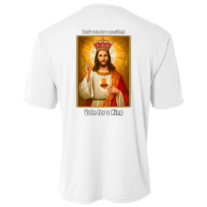 Vote For A King Jesus 2024 Cooling Performance Crew T-Shirt