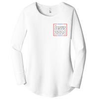 Vote For A King Jesus 2024 Women's Perfect Tri Tunic Long Sleeve Shirt