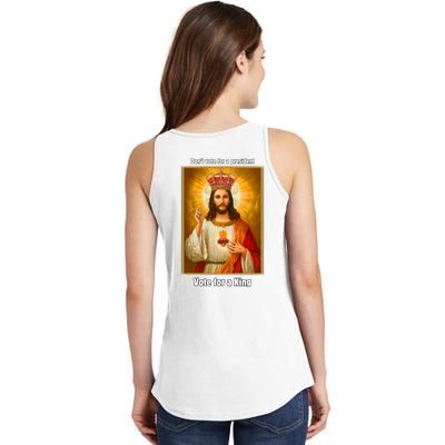 Vote For A King Jesus 2024 Ladies Essential Tank