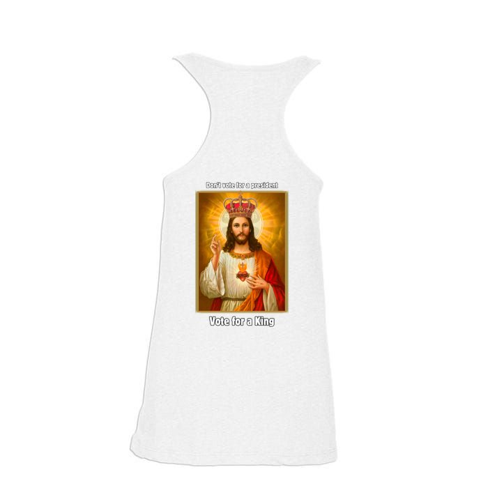 Vote For A King Jesus 2024 Ladies Essential Flowy Tank