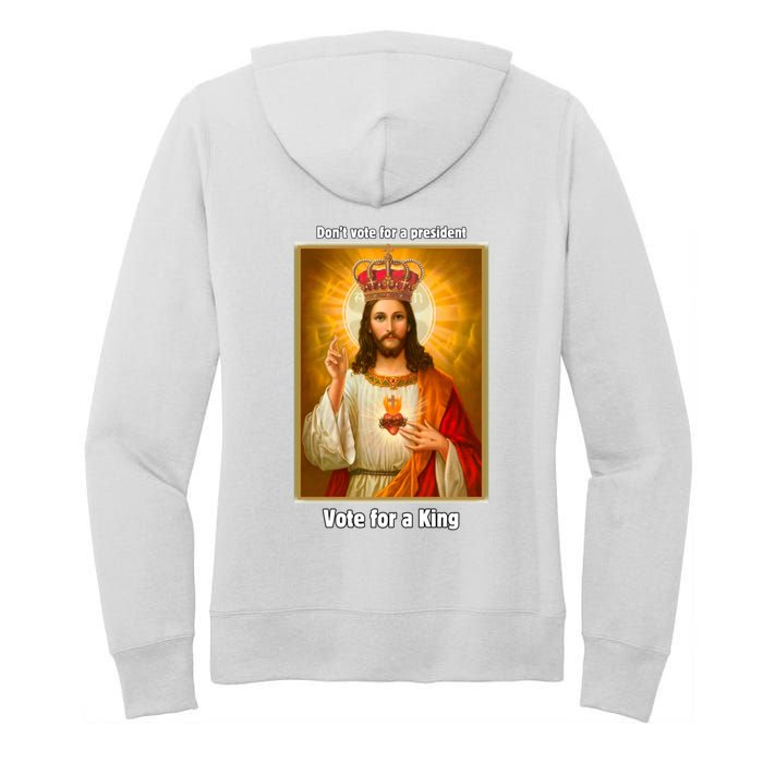 Vote For A King Jesus 2024 Women's Pullover Hoodie