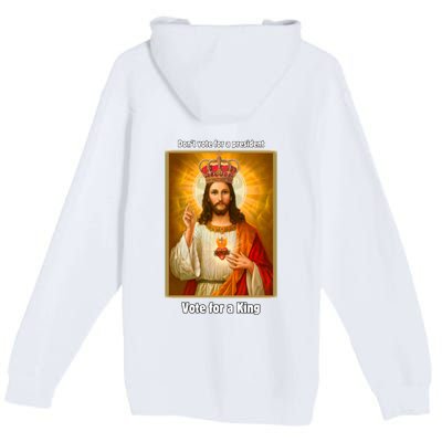 Vote For A King Jesus 2024 Premium Pullover Hoodie