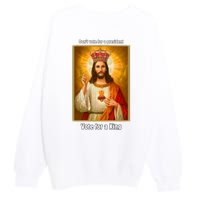 Vote For A King Jesus 2024 Premium Crewneck Sweatshirt