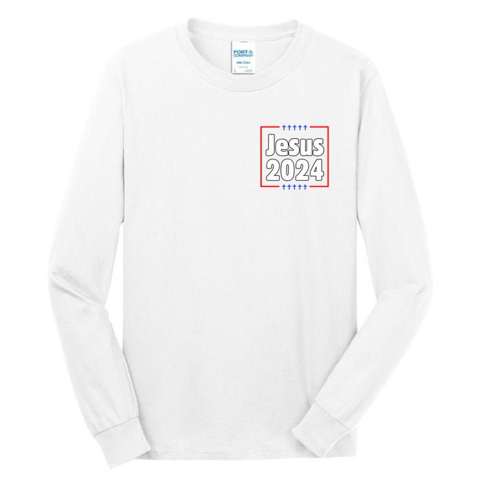 Vote For A King Jesus 2024 Tall Long Sleeve T-Shirt