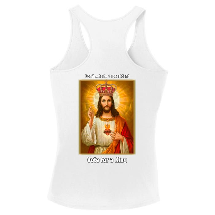 Vote For A King Jesus 2024 Ladies PosiCharge Competitor Racerback Tank