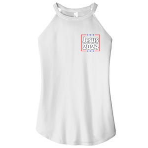 Vote For A King Jesus 2024 Women's Perfect Tri Rocker Tank