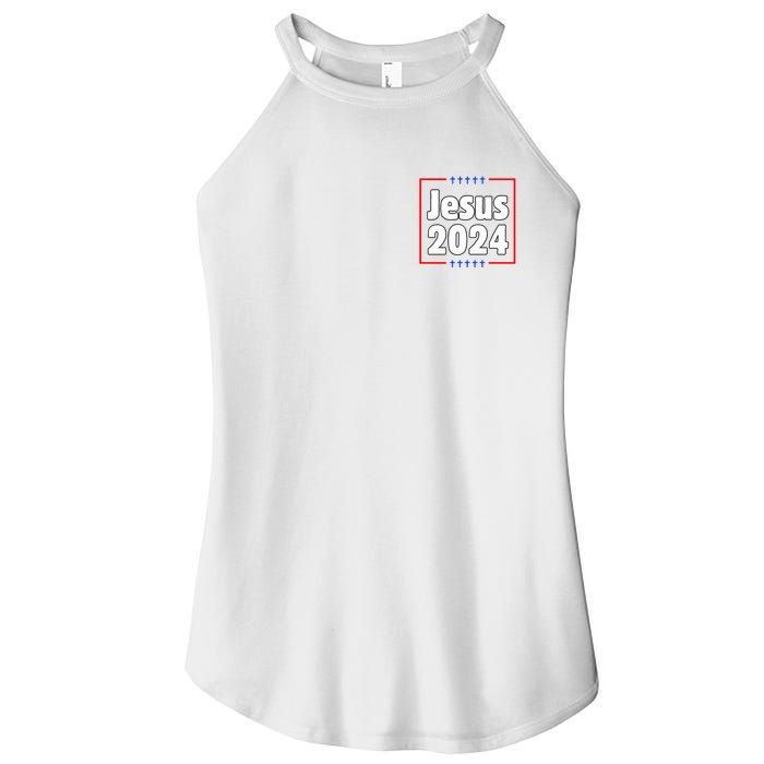 Vote For A King Jesus 2024 Women's Perfect Tri Rocker Tank