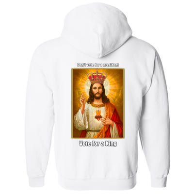 Vote For A King Jesus 2024 Full Zip Hoodie