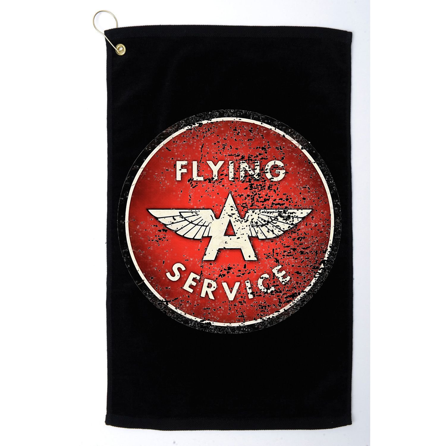 Vintage Flying A Gas Station Golf Towel
