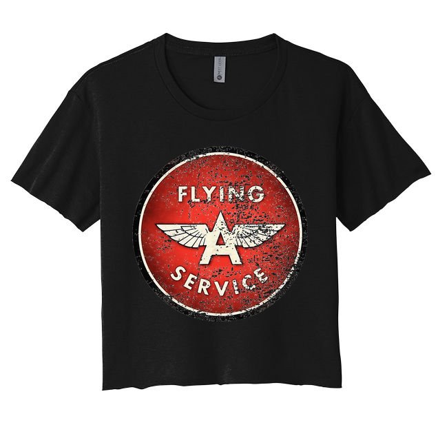 Vintage Flying A Gas Station Crop Top