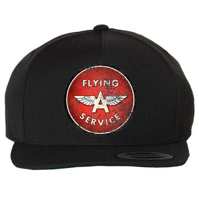 Vintage Flying A Gas Station Wool Snapback Cap