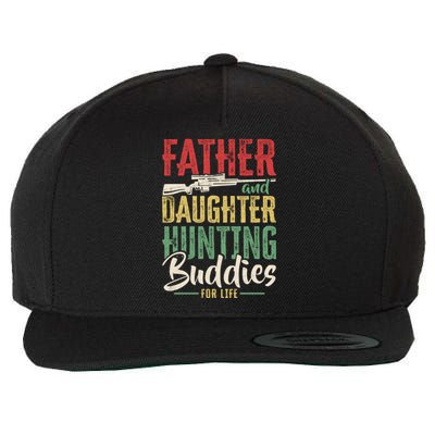 Vintage Father And Daughter Hunting Buddies Fathers Day Gift Wool Snapback Cap