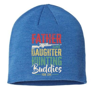 Vintage Father And Daughter Hunting Buddies Fathers Day Gift Sustainable Beanie