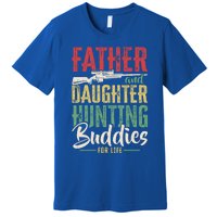 Vintage Father And Daughter Hunting Buddies Fathers Day Gift Premium T-Shirt