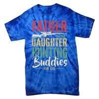 Vintage Father And Daughter Hunting Buddies Fathers Day Gift Tie-Dye T-Shirt