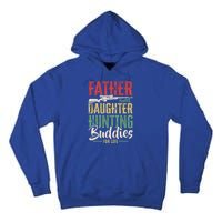 Vintage Father And Daughter Hunting Buddies Fathers Day Gift Tall Hoodie