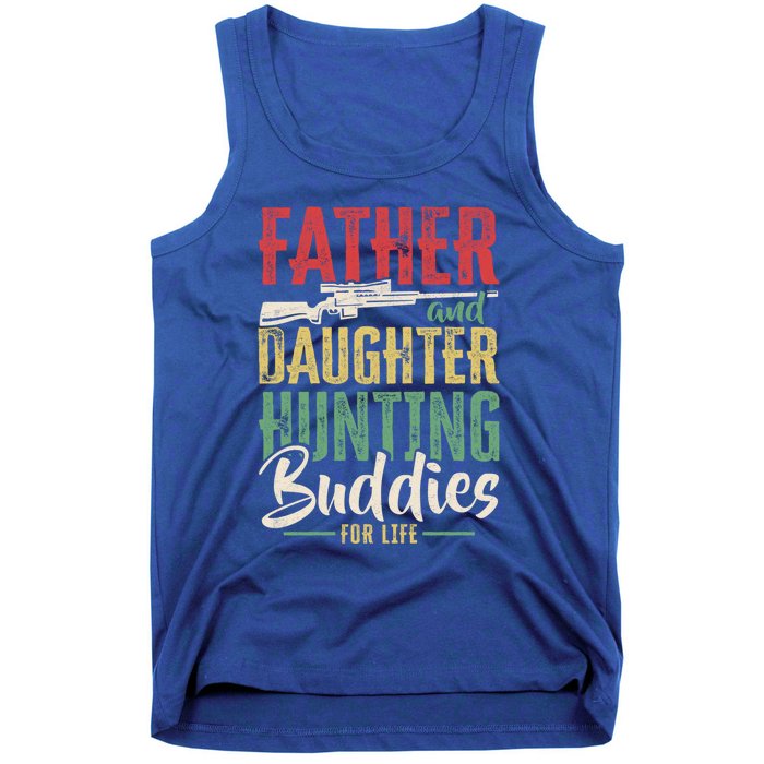 Vintage Father And Daughter Hunting Buddies Fathers Day Gift Tank Top