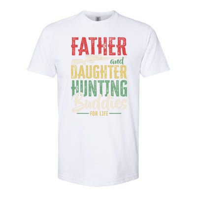 Vintage Father And Daughter Hunting Buddies Fathers Day Gift Softstyle CVC T-Shirt