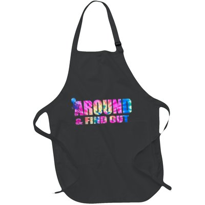 Vintaeg F Around And Find Out Tie Dye Lover Gift Tee Apron