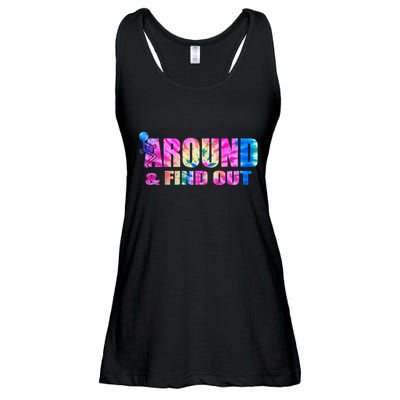 Vintaeg F Around And Find Out Tie Dye Lover Gift Tee Ladies Essential Flowy Tank