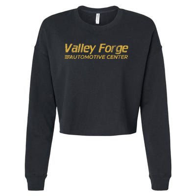 Valley Forge Automotive Distressed Look Cropped Pullover Crew