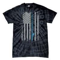 Vintage Fisherman American Flag Fishing Gift Tie-Dye T-Shirt