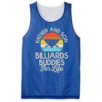 Vintage Father And Son Billiards Buddies For Life Funny Gift Mesh Reversible Basketball Jersey Tank