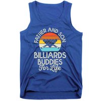 Vintage Father And Son Billiards Buddies For Life Funny Gift Tank Top