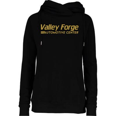 Valley Forge Automotive Center Funny Car Mechanics Gift Womens Funnel Neck Pullover Hood