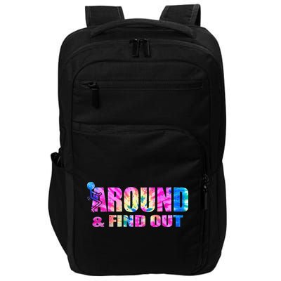 Vintaeg F Around And Find Out Tie Dye Lover Gift Impact Tech Backpack