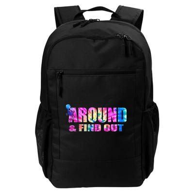 Vintaeg F Around And Find Out Tie Dye Lover Gift Backpack