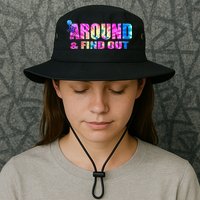Vintaeg F Around And Find Out Tie Dye Lover Gift Bucket Hat